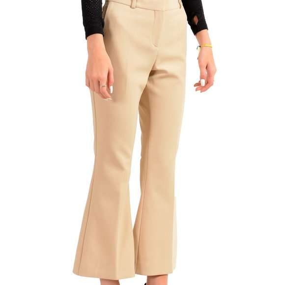 Hugo Boss Women's "Tabamba" Blush Pink Cropped Leg Pants - Picture 2 of 5